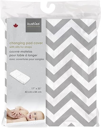 Changing Pad Cover | Chevron Grey