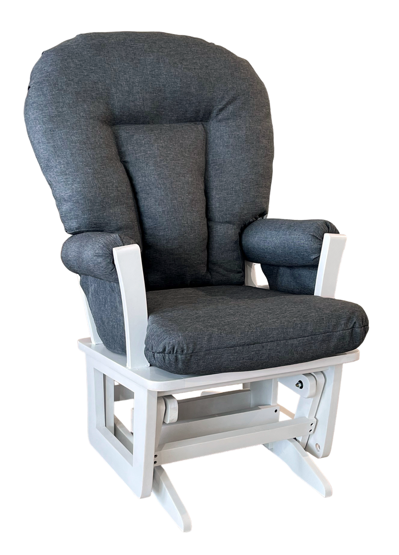 Chaise berçante à billes - Blanc et Charcoal