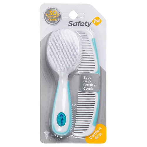 Safety 1st Easy Grip Brush & Comb - Arctic Blue