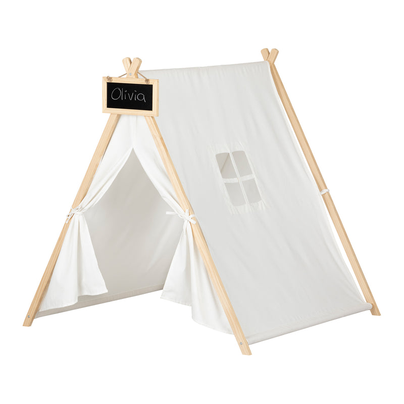 Play Tent with Chalkboard  Sweedi Organic Cotton and Pine 100369