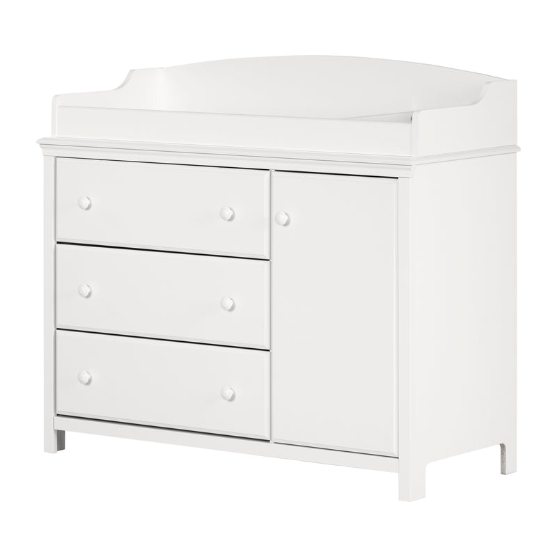 Cotton Candy Changing Table with Surround -- Pure White
