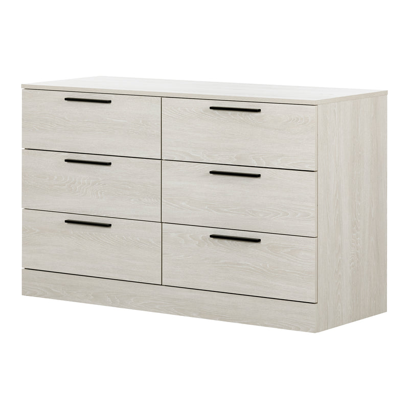6-Drawer Double Dresser  Step One Essential Gray Oak 12233