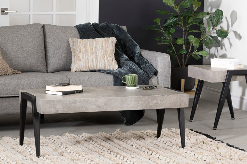 End Table  City Life Concrete Gray and Black 11416