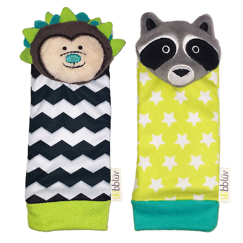 Düo - Activity sock Hedgehog and raccoon