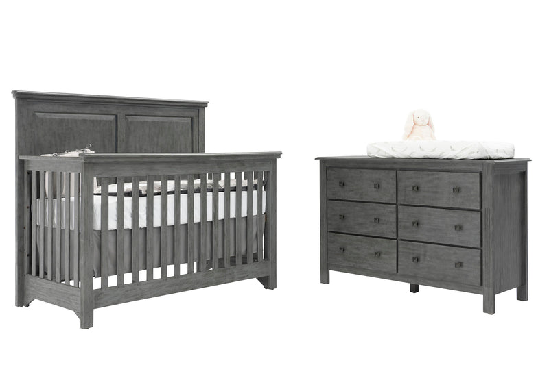 Crib and double dresser Caleb 4000 Granite
