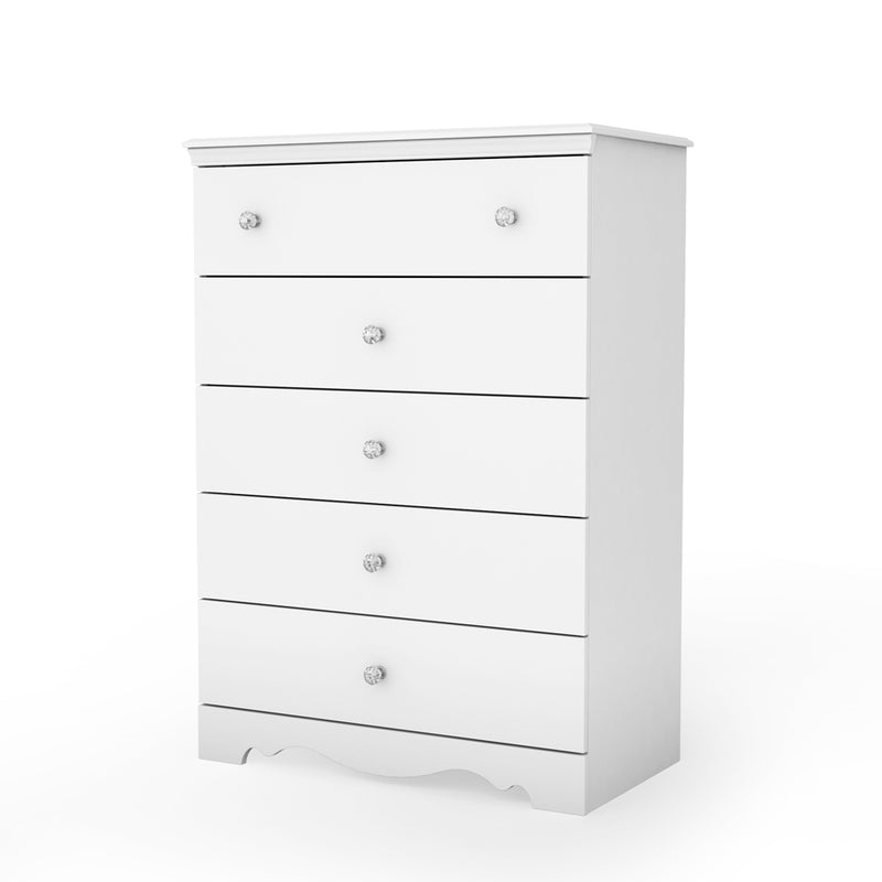 5-Drawer Chest  Crystal Pure White 3550035