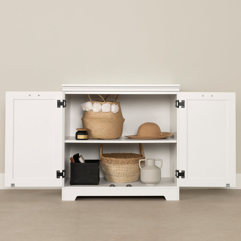 Prairie 2-Door Storage Cabinet -- Pure White