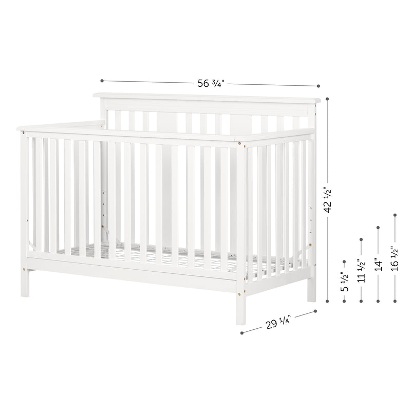 Cotton Candy - Crib with Transition Rail