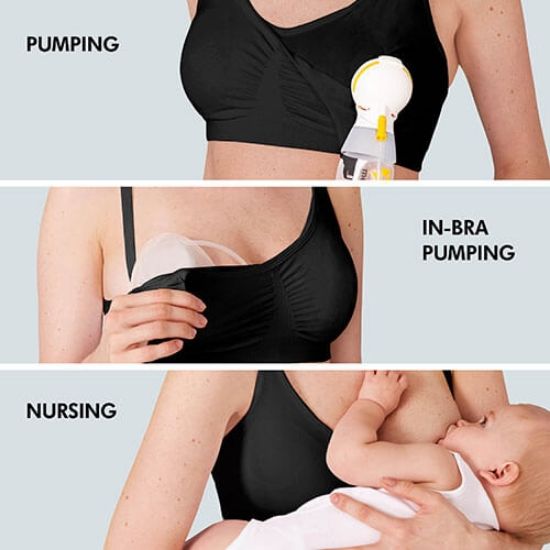 Soutien-Gorge D'allaitement Et D'expression 3 En 1 Medela- Peau
