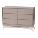Bureau 6 tiroirs Pala - Taupe