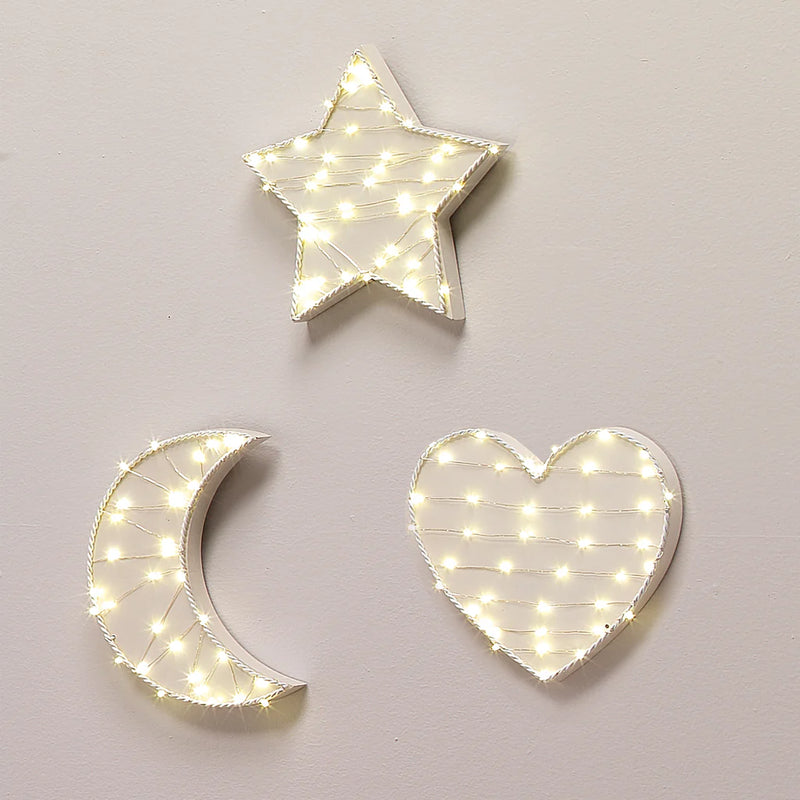 Décoration murale - Coeur avec LED