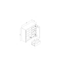 Commode à porte 5 tiroirs Vito-Chocolat