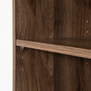 Bibliothèque étroite 5 tablettes Axess - Noyer naturel