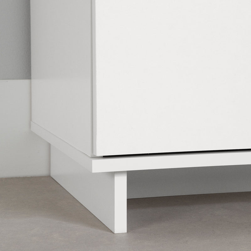 Table de chevet 2 tiroirs Cavalleri - Blanc