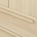 Armoire penderie avec portes et tiroir Acapella - Chêne blanchi