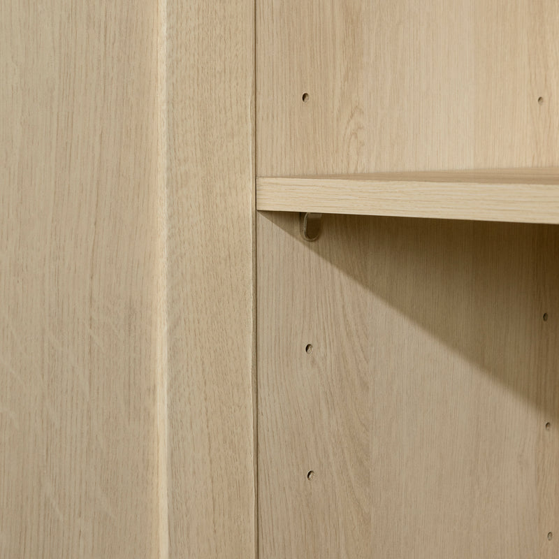 Armoire de rangement avec 2 portes Essence - Chêne blanchi