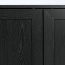 Armoire de rangement avec 2 portes Essence - Chêne noir