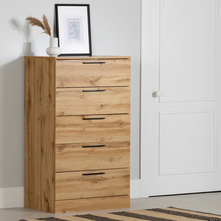 5-Drawer Chest  Step One Essential Gray Oak 12232