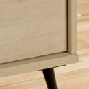 Armoire penderie avec portes et tiroir Oxford - Chêne blanchi