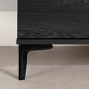 Commode 5 tiroirs à pattes en métal Musano - Chêne gris