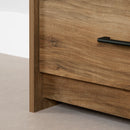 6-Drawer Double Dresser  Londen Weathered Oak and Ebony 12229