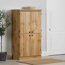 Armoire de rangement 4 portes Morgan- Chêne nordique