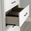 Bureau double 6 tiroirs Gravity - Blanc