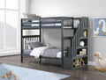 Lits superposés 39"/39" - Gris — IFDC