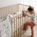 Sac de nuit matelassée en bambou - Fleurs Aquarelle (1 tog)