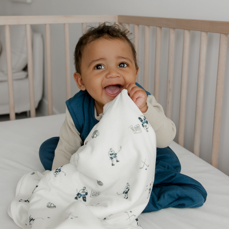 Sac de nuit matelassé en bambou - Denim (1 tog)