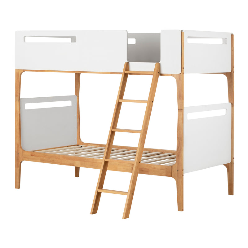 Bebble - Modern Bunk Beds -- White and Natural