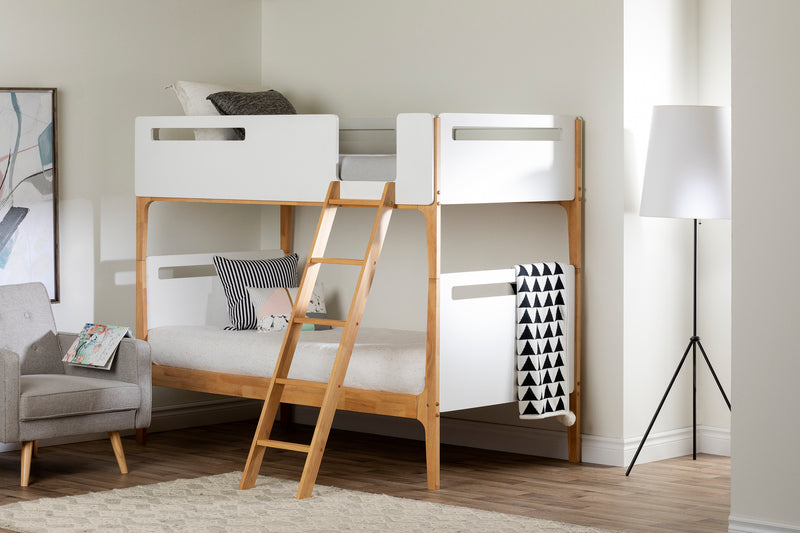 Bebble - Modern Bunk Beds -- White and Natural