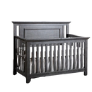 Ensemble bassinette et bureau double Como Tête Droite Distressed Granite