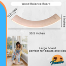 Planche d'équilibre en bois