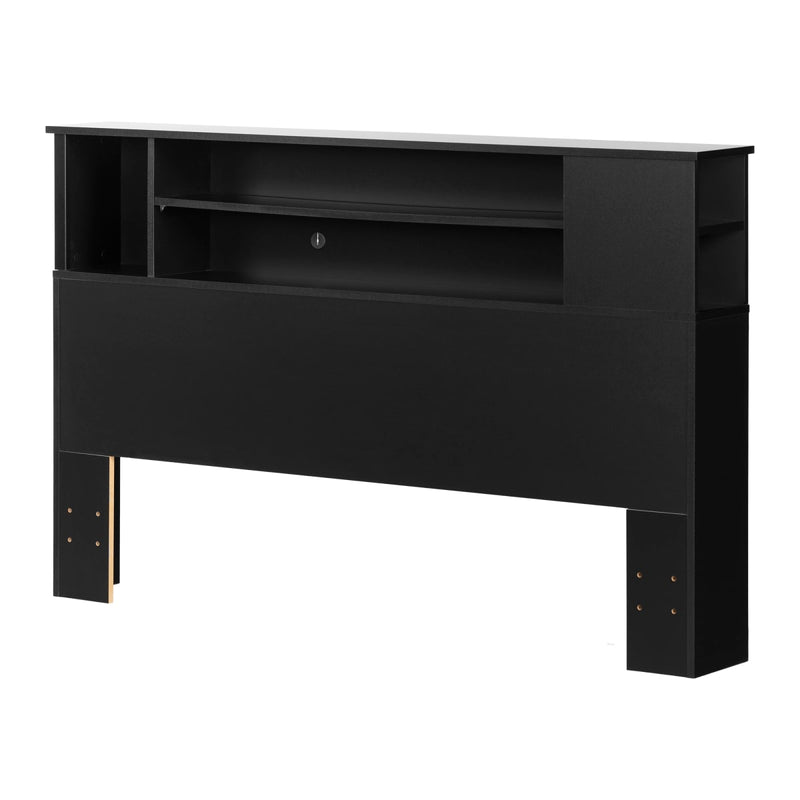 Tête de lit bibliothèque double/queen 54"/60" Vito - Noir