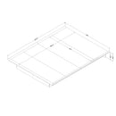 Lit plateforme double 54" Step One - Chocolat