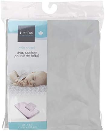 Drap contour pour lit de bébé - Gris