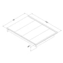 Lit plateforme Step One - Chêne Gris