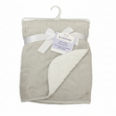 Couverture réversible pour bébé- Grise