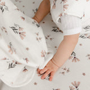 Couverture en bambou - Fleurs Aquarelle