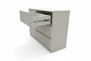 Commode 3 tiroirs et une porte - Blanc