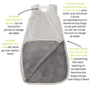 Sac de nuit en peluche - Taupe (1.5 togs)