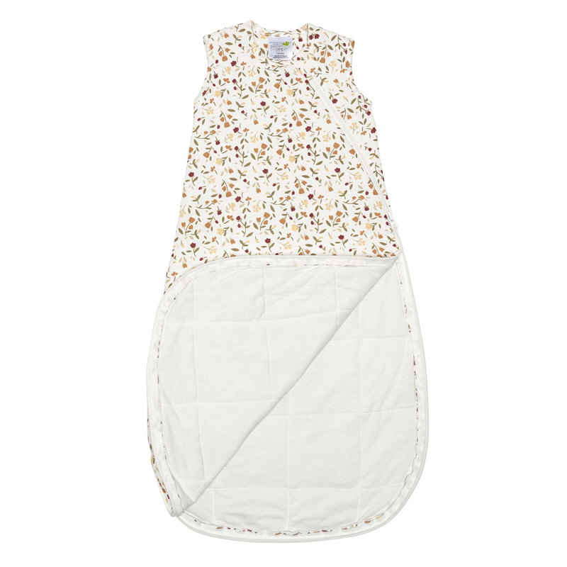 Sac de nuit matelassée en bambou - Floral (1 tog)