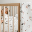 Couverture en bambou - Fleurs Aquarelle