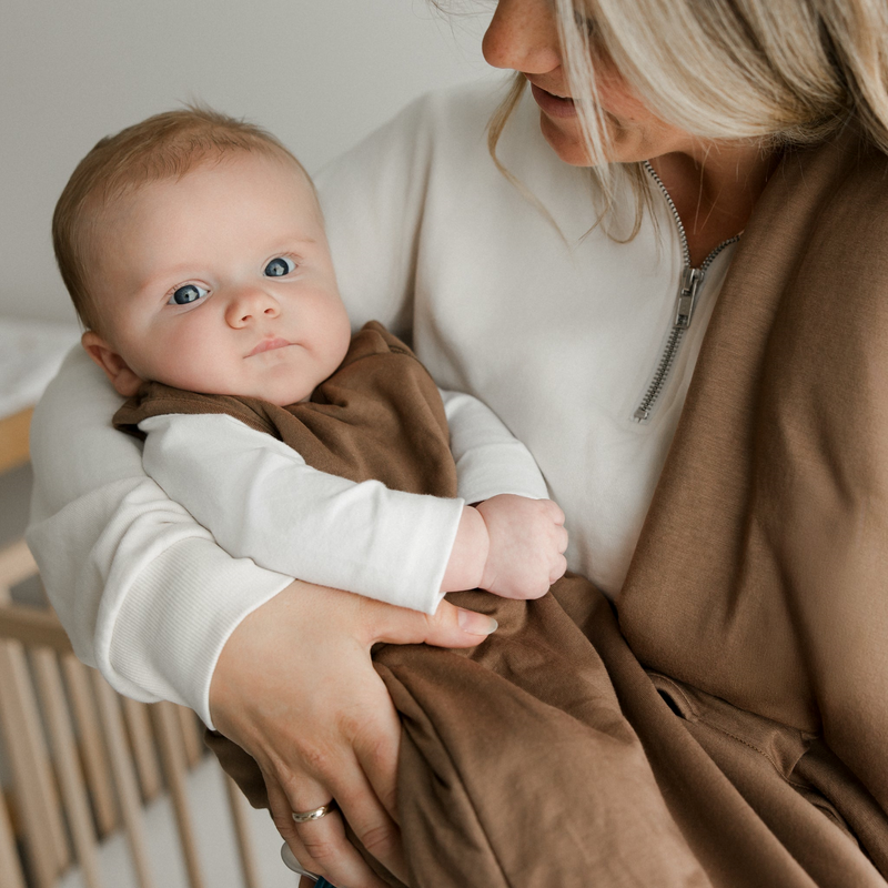 Sac de nuit matelassé en bambou - Moka (1 tog)