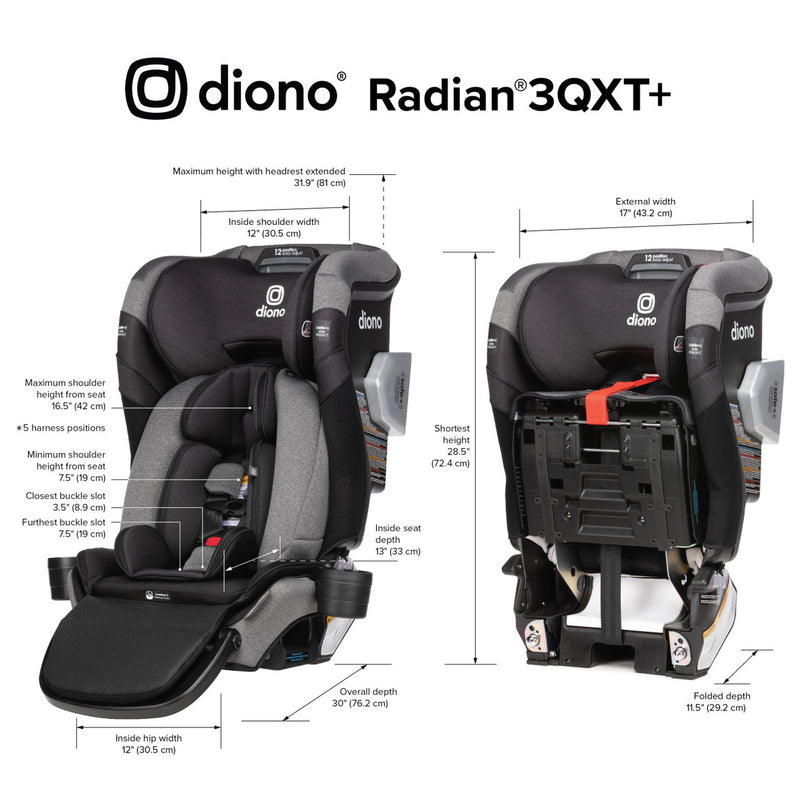 Siège convertible - Radian 3QXT+ FirstClass SafePlus Gris