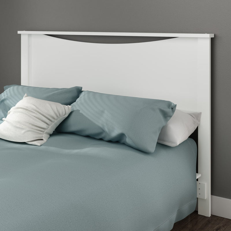 Tête de lit double/queen 54"-60" Step One - Blanc solide