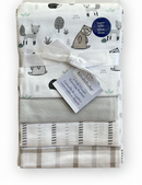 Ensemble de 4 couvertures en flanelle- Forêt