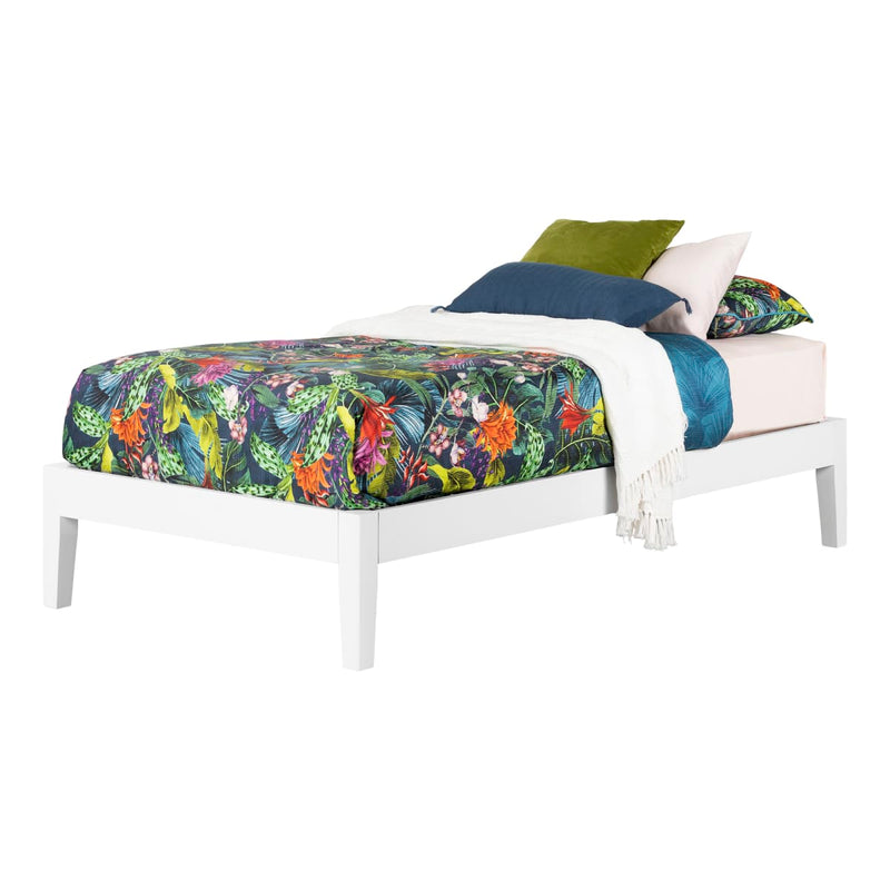 Base de lit simple 39" Vito - Blanc solide
