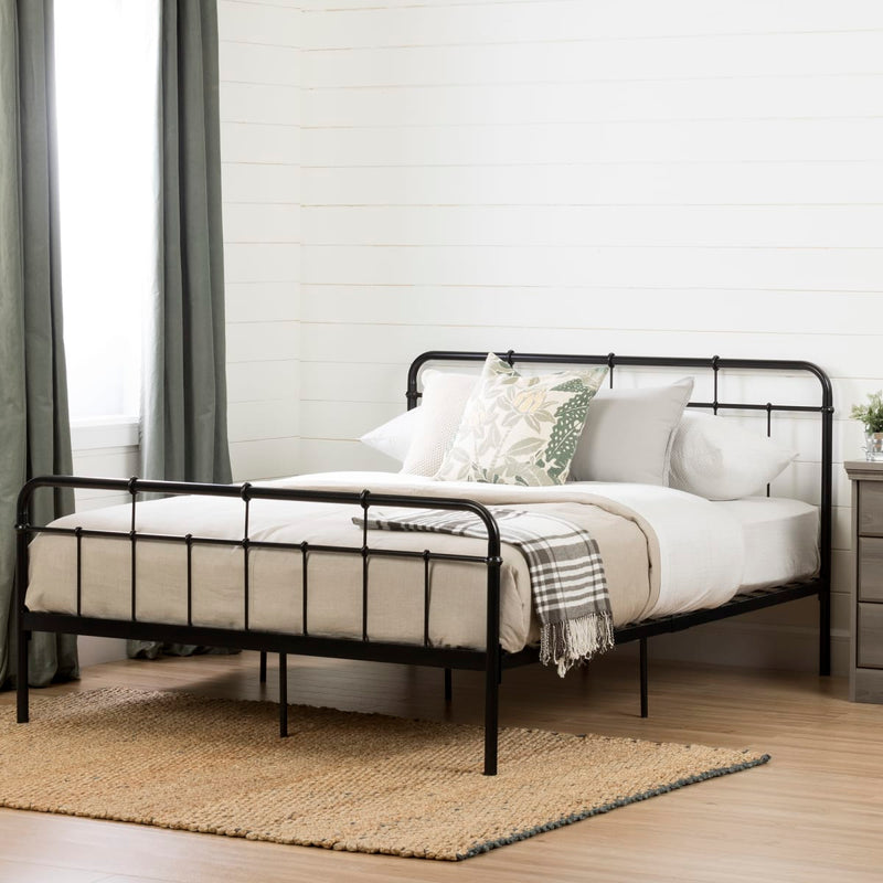 Metal Platform Bed Queen 60'' Versa Black 11683